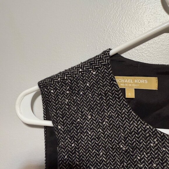 Michael Kors Sleeveless Herringbone Sheath Dress size 6 - Picture 4 of 12